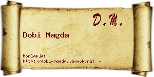 Dobi Magda névjegykártya